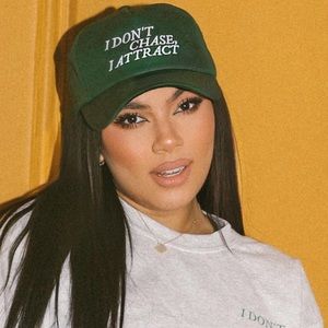 Very cute affirmation hat never worn not really a hat girly